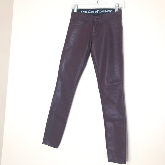 Articles of Society Mya Coated Skinny Jeans - Picture 5 of 9
